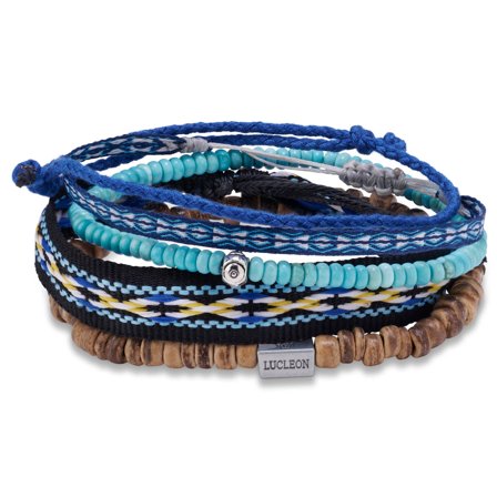 Amalfi | Ocean Mix 5-Pack Bracelet Set for Men - Beaded bracelets