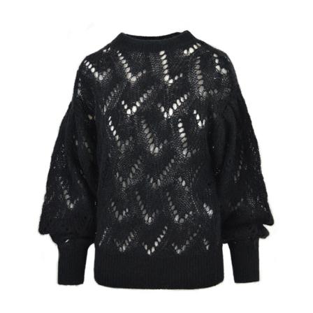 Twinset - Stickade Tröjor & Koftor - Svart - Dam - Storlek: S, Dam, Storlek: S