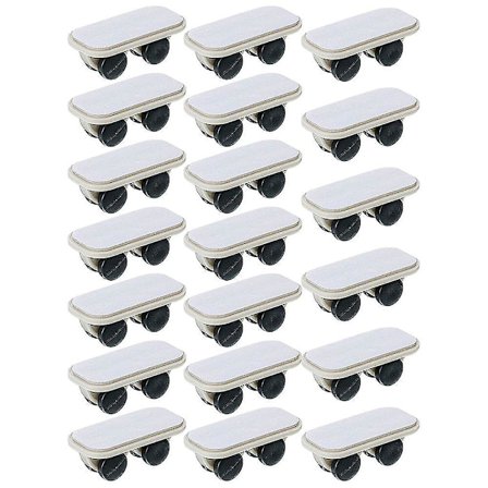 20 st självhäftande hjul caster vagn på hjul lådor caster liten caster klistra plast hjul