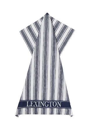Lexington Icons Cotton Twill Waffle Striped Kitchen Towel Kökshanddukar Blå 50X70