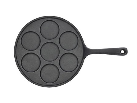 HOLM Blinispanne til 7stk 23,5cm sort Støpejern