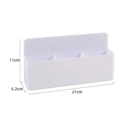 Magnetisk pennholder, 3 rom whiteboard pennholder - veggmontert pennholder