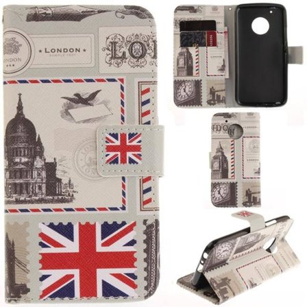 Plånboksfodral Moto G5 Plus – London