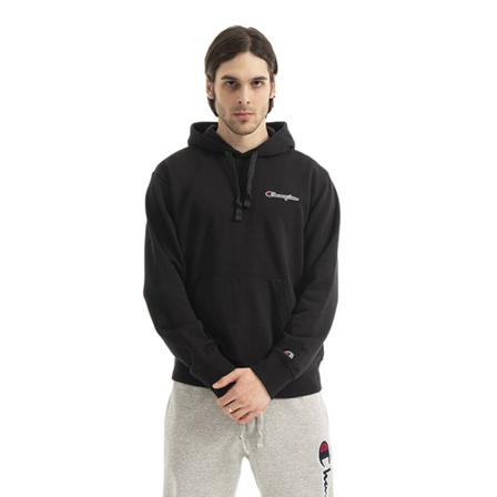 Champion, Bluza Hooded Sweatshirt 217064 Kk 001 S Zwart, Heren, Maat:S