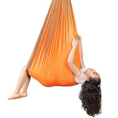 Børne Aerial Yoga Hængekøje 100% Nylon Elastisk Anti-tyngdekraft Gynge Til Indendørs/Udendørs Børn Sensorisk Træning Hængestol 280*100cm KIO