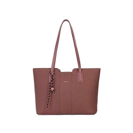 Retro PU Dame Tote Bag Skulderveske Håndveske for Pendler Allsidig Veske