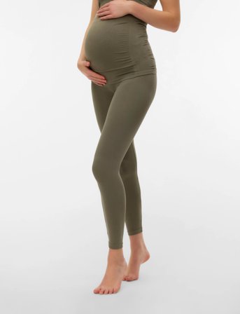 Mamalicious Mltia Jeanne Legging Noos A. - Khaki green - S/M
