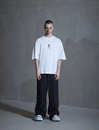 HAN Kjøbenhavn Diamond Oversized Tee - White - M