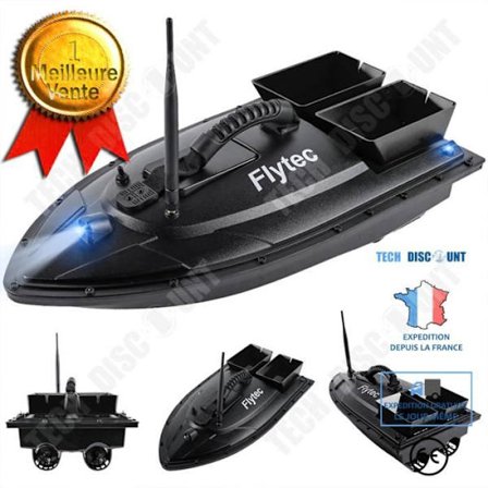 TD Redningsbåd med 500 meters fjernbetjening, dobbelt lager, agn, fiskekrog, RC fjernbetjeningsbåd, elektrisk båd