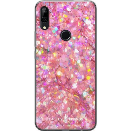 Kompatibelt Mobilskal till Huawei Huawei P Smart Z Cactus and Friends – PinkGlitter