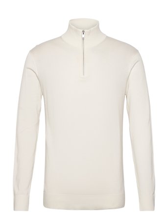 Lindbergh Half Zip With High Neck - White - M