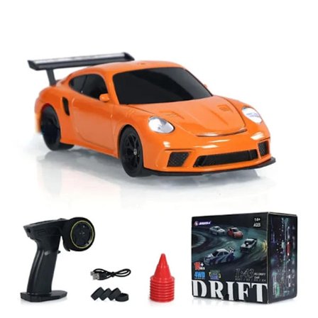 2.4G RC Drift Car 1/43 4WD kaukosäädin auto, nopea neliveto radio-ohjattu mini kilpa-auto malli poika lelu lahja