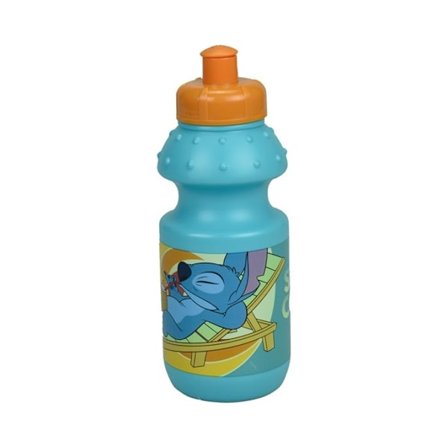 Kylig plastvattenflaska 350 ml med Disney Lilo och Stitch, sportflaska