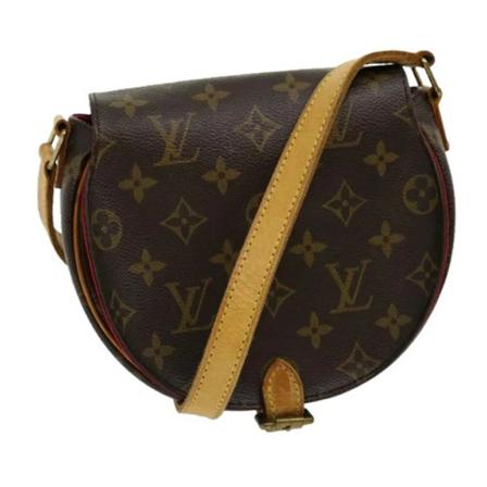 Louis Vuitton Vintage Brown Canvas Louis Vuitton Shoulder Väska brun, Dam Vintage Väskor, Dam, Storlek: ONE SIZE