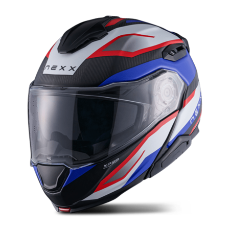 Casque Modulable Nexx X.Lifetour Pro Mile Néon MT Bleu/Rouge L