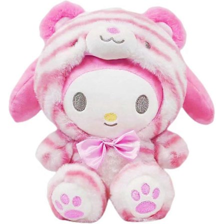 Kawaii My Melody -pehmolelut, 27 cm:n suloiset My Melody Tiikeri -pehmolelut, pehmeät eläintäytteiset nuket, My Melody -pehmohahmolelut lapsille An