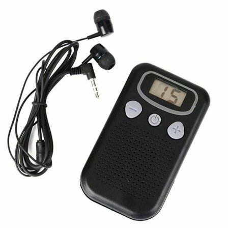 Digitaalinen LCD-korvakuulolaite Äänenvahvistin Kuulolaite KLB:llä