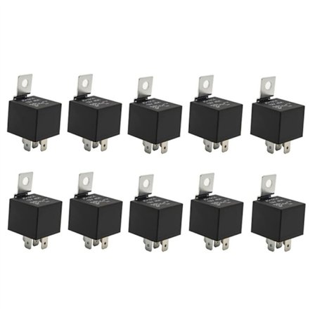 10-pack 30/40 AMP 5-stifts 12V vattentäta reläbrytare för marina fordon, bilfläktar, bilar