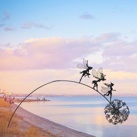 Fairy Maskros Dansande Trädgård Skulptur Dekorativ Staty Style 2