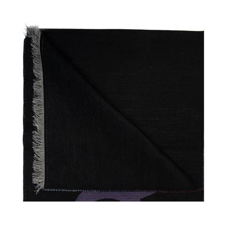 Givenchy, Wool scarf with logo Zwart, Heren, Maat:ONE Size,wol