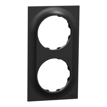 Elko EKO50003 Ram 2-roms Svart, Strømbrytere & vegguttak