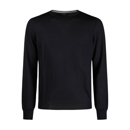Barba Napoli, Round-neck Knitwear Niebieski, Mężczyzna, Rozmiar: M