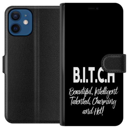 Apple iPhone 12 Lompakkokotelo Teksti