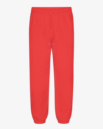 Organic Relaxed Sweatpants - Red Tangerine XL
