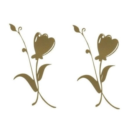 Väggdekor - Hjärtblommor design