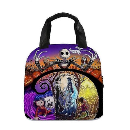The Nightmare Before Christmas Lunch Bag Vuxna Barn Student Arbete Skola Stor Kapacitet Isolerad Tote Bag [DB] C