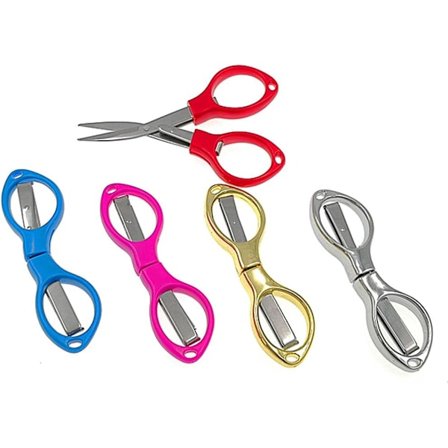 Bærbare Foldbare Saks, Brilleformede Minisaks til Fiskeri