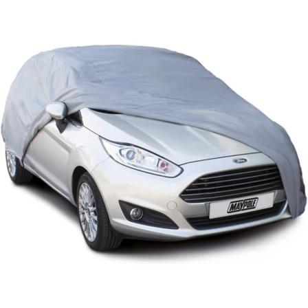 Hengittävä täyspeite keskikokoisille autoille, vedenkestävä, harmaa Grey Medium cars