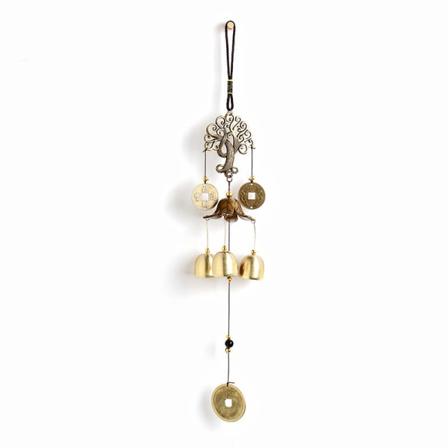 Wind Chimes Pachira Macrocarpa Leaf Kobber Bursdagsgave Håndlaget