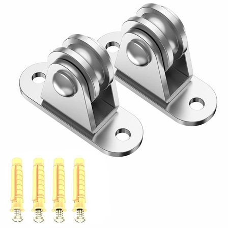 2 stk. - Remsskive - Lille remskiveblok - Remsskiveblok - Lydløs remskive - Enkelt remskiveblok