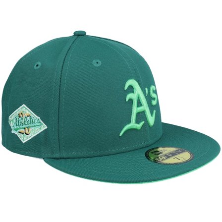 New Era - Verde fitted Gorra - Oakland Athletics 59FIFTY 25 Evergreen Fitted @ Hatstore