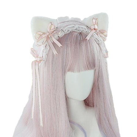 Lolita kissan korvat päähine piika pitsi hiukset juhla tarvikkeet söpö päänauhat makea hiusneula musta