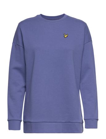 Over D Sweatshirt Purple Lyle & Scott