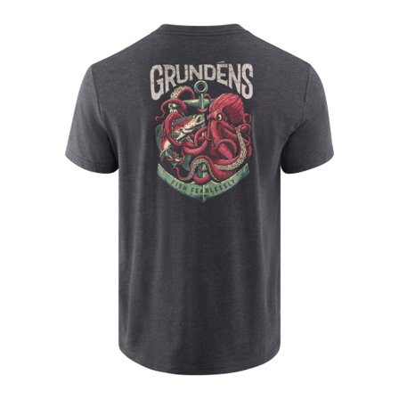 Grundéns Octo-Trout SS T-Shirt Heather Charcoal - XXL