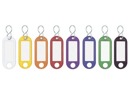 WEDO Nøkkelskilt WEDO plast 2x5cm ass fr(100