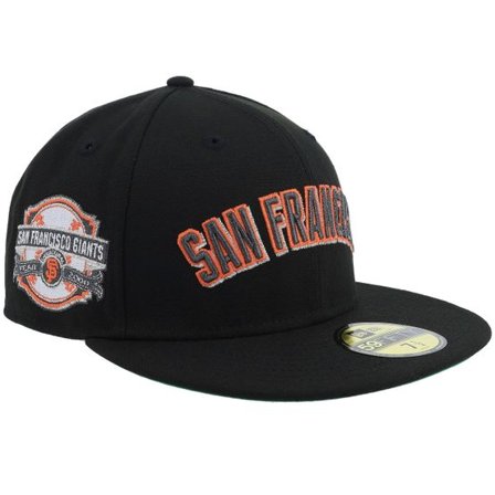 New Era - MLB Svart fitted Keps - Hatstore Exclusive x San Francisco Giants 59FIFTY 2000 Black Fitted @ Hatstore