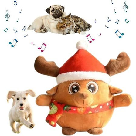 Aktiivinen liikkuva pehmolelu, puhuva liikkuva lemmikkipallo koirille, ravisteleva pomppiva lelu