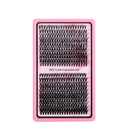 20 Rækker 30P+40P Individuelle Øjenvippeklustersæt - 400 Syntetiske Fiber Vipper til Volumen & Længde