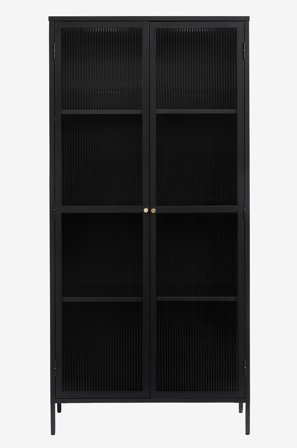 Håum - VITRINESKAP Sundsvall 190 x 90 x 40 CM - Svart - Skap - Fra Homeroom