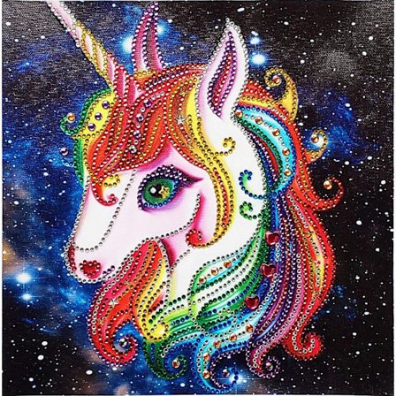 (30*30cm)Diamantmålning för barn,Enhörning Diamantmålningssats för vuxna barn,Barn Diamantmålning Enhörning,Enhörning Diamantmålning för vuxna Ch