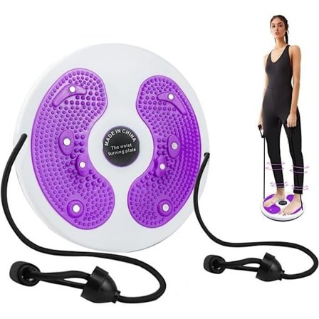 Twist Waist Disc med Dragrep, Fitness Twist Waist Disc Board, för Fitness för Höfter och Skinkor