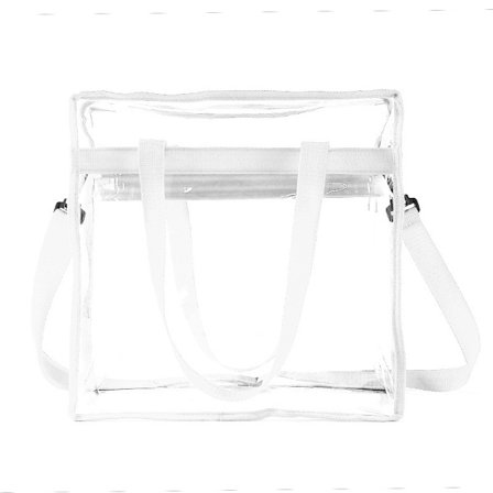 Klar Taske, Dame Skuldertaske Transparent Gymnastiktaske Strandtaske kompatibel Dame Vandtæt Taske kompatibel Rejser Vandreture Arbejde