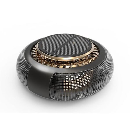 Smart Bil Luftfrisker Solcelledrevet Roterende Aromadiffuser til Køretøjer Biltilbehør Aromaterapi Ornament til Bil Sort Cologne