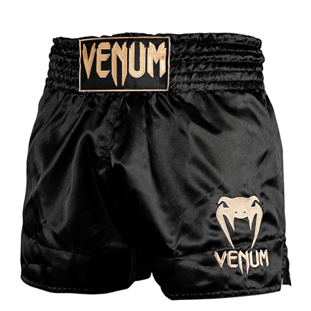 Venum Classic Muay Thai Shorts Svart/Gull