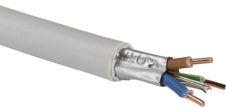 Gelia 4014103171 Kaapeli EQLQ 3G1.5, valkoinen 10 m, Liitäntätulpat & kaapelit