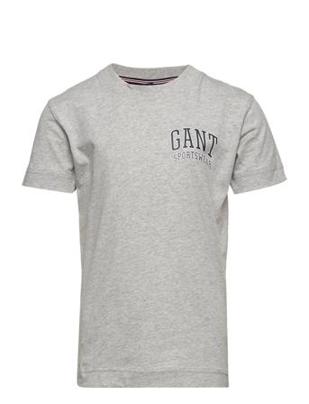 D1. Crest Shield Ss T-Shirt T-shirt Grå GANT